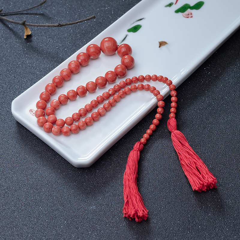 橘色珊瑚塔链-红掌柜