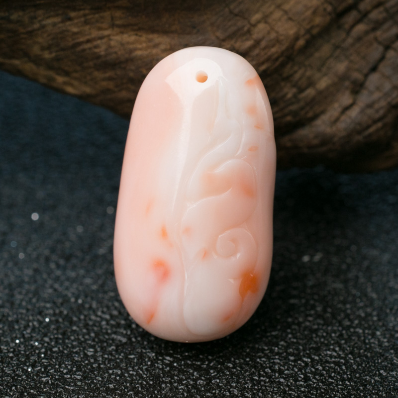 台湾珊瑚弥勒佛吊坠-红掌柜