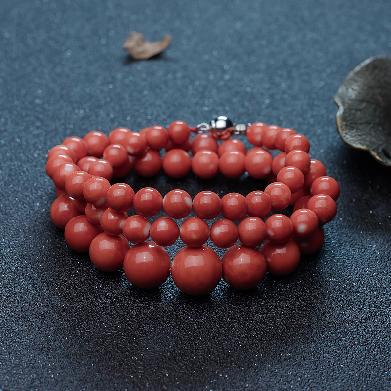 天然台湾珊瑚塔链-红掌柜