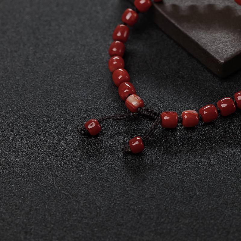 红珊瑚桶珠手串-红掌柜