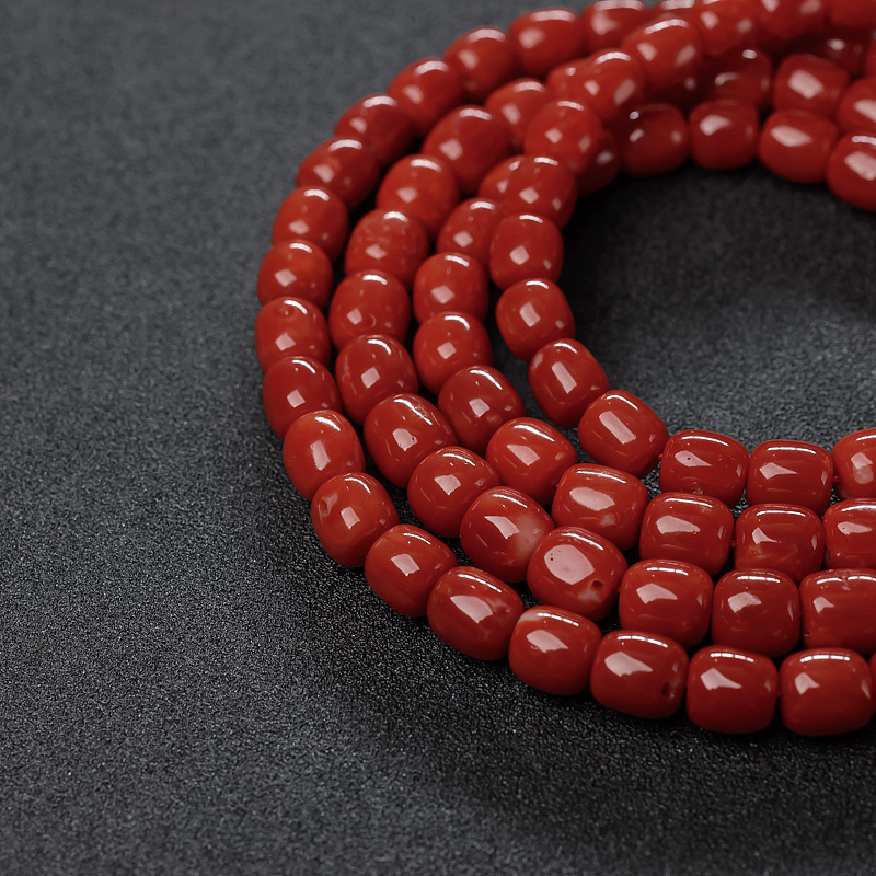 阿卡正红珊瑚佛珠-红掌柜