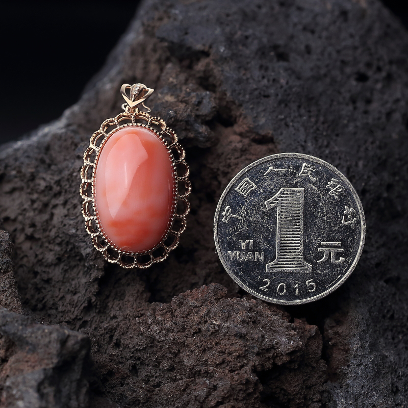 天然MISU珊瑚吊坠-红掌柜