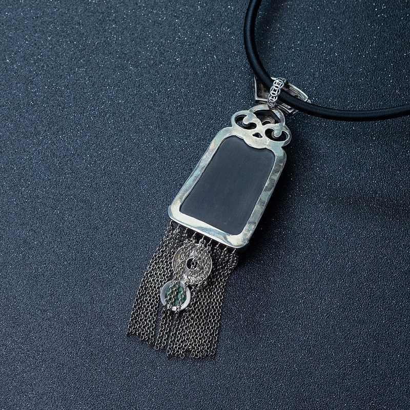 银镶阿卡珊瑚复古项链-红掌柜