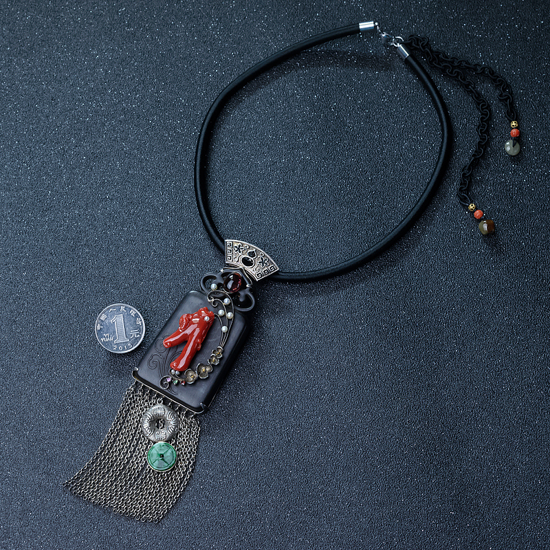 阿卡正红珊瑚项链-红掌柜