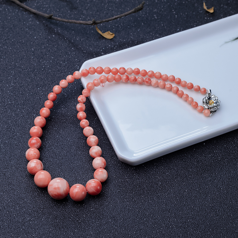 粉色珊瑚塔链-红掌柜