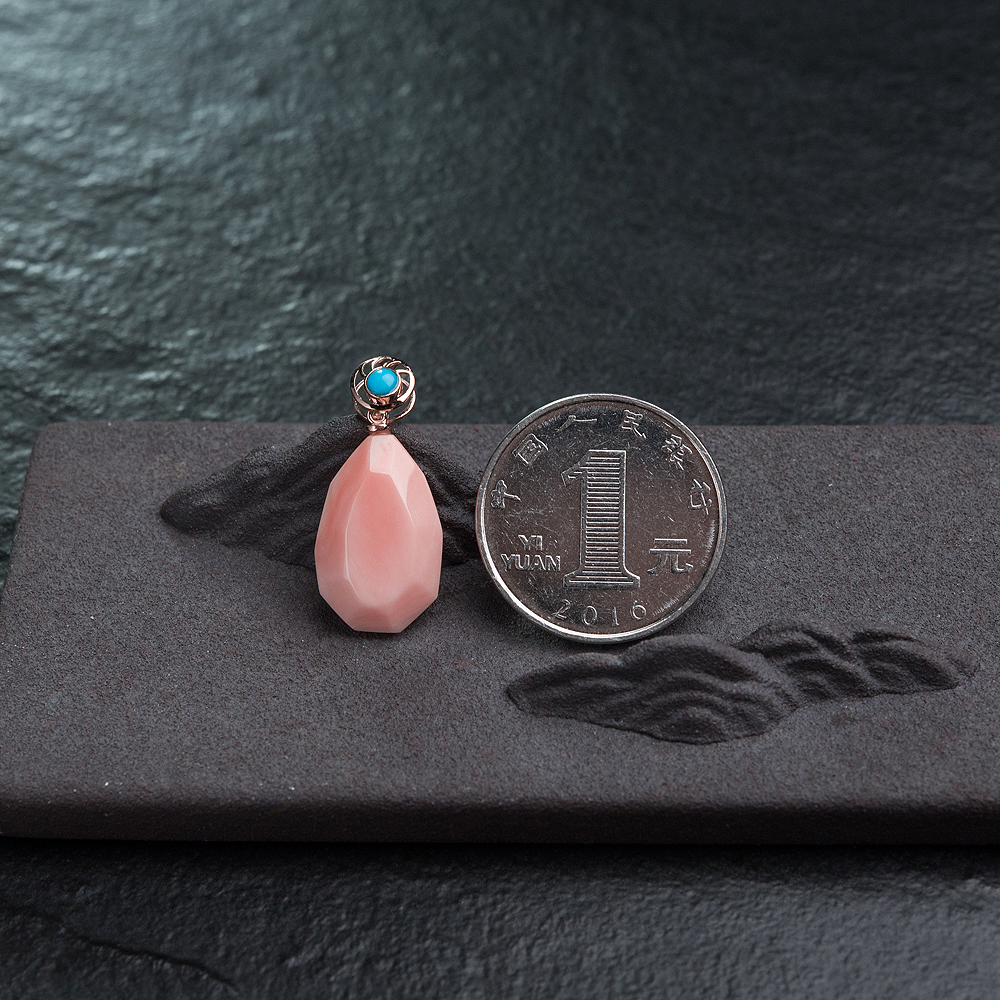 天然珊瑚吊坠-红掌柜