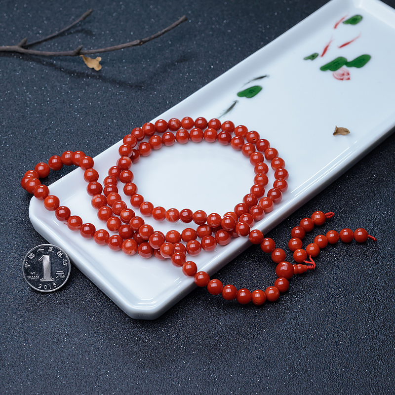 阿卡珊瑚佛珠-红掌柜