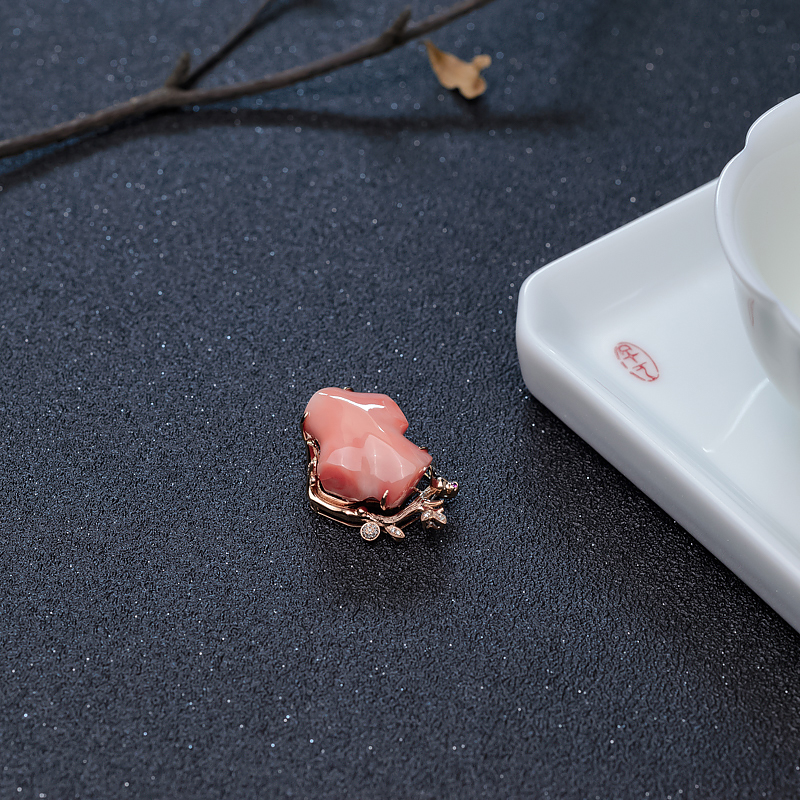 MISU红珊瑚吊坠-红掌柜