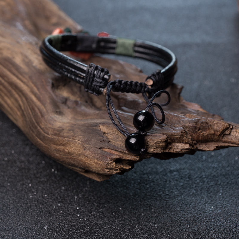 MOMO天然珊瑚花手链-红掌柜