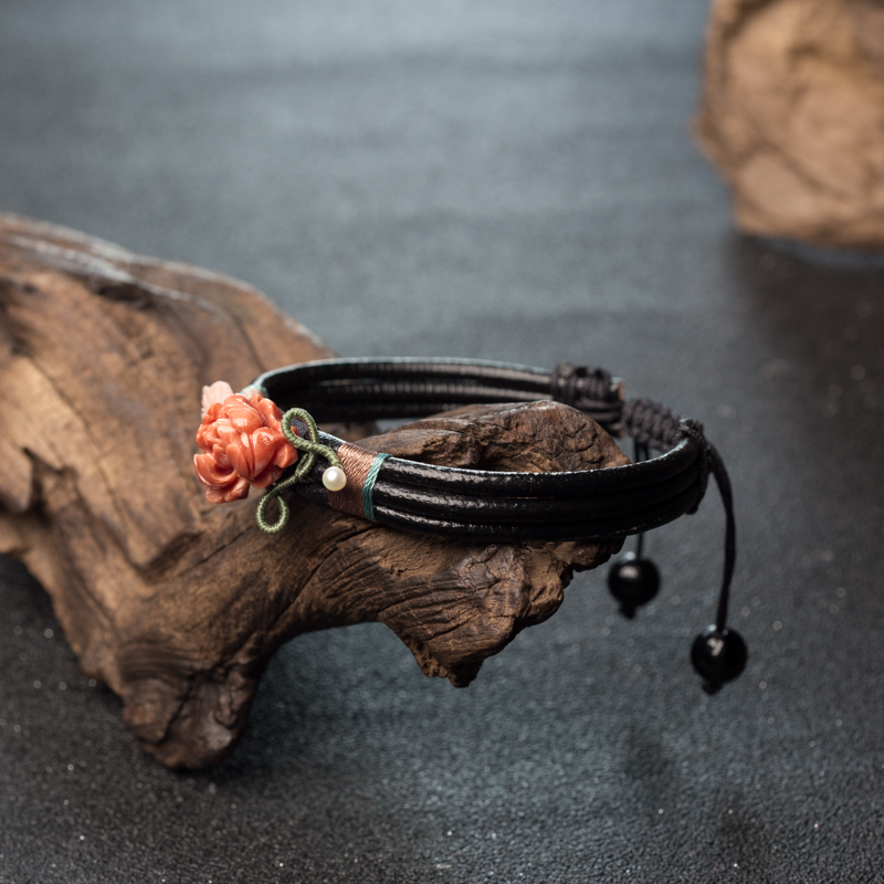 MOMO珊瑚手链-红掌柜