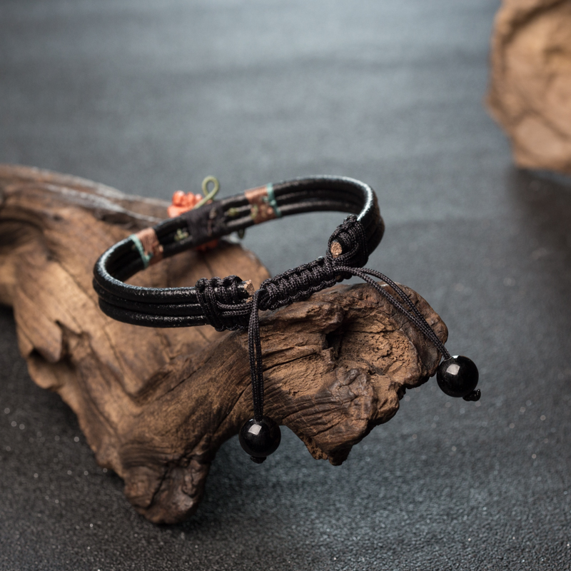 台湾MOMO珊瑚花手链-红掌柜