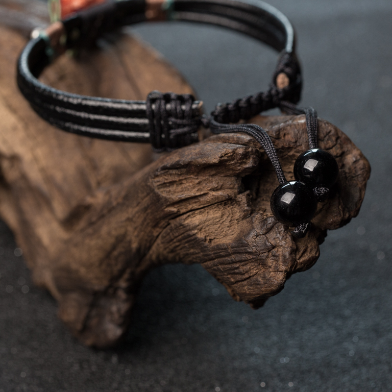 MOMO天然珊瑚花手链-红掌柜