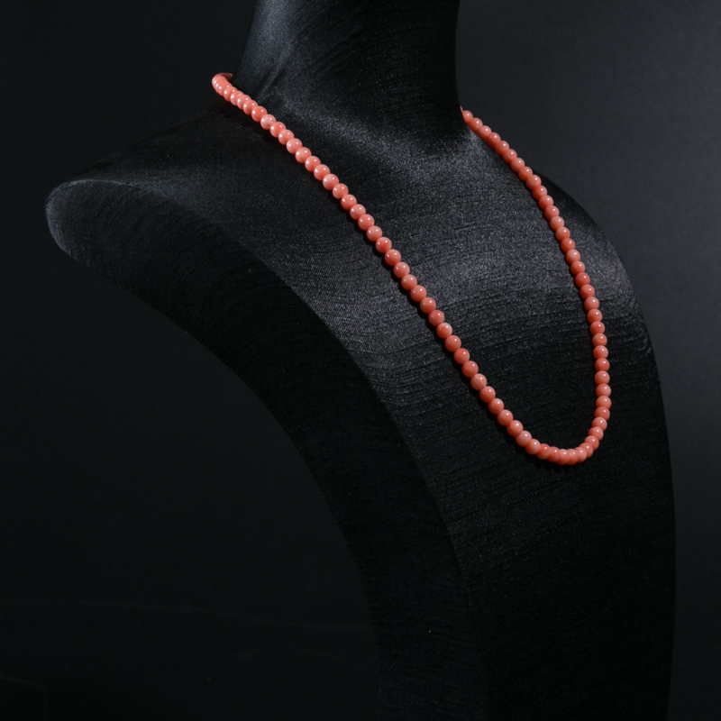 深水珊瑚珠链|天然珊瑚珠链|红珊瑚珠链】-红掌柜珠宝