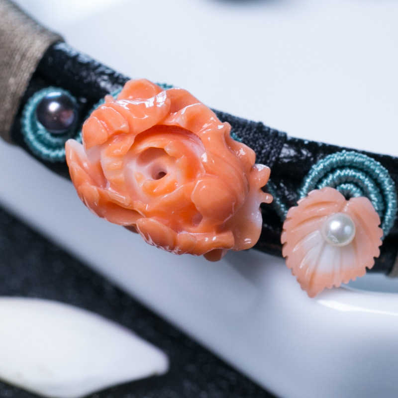 MOMO珊瑚手链-红掌柜