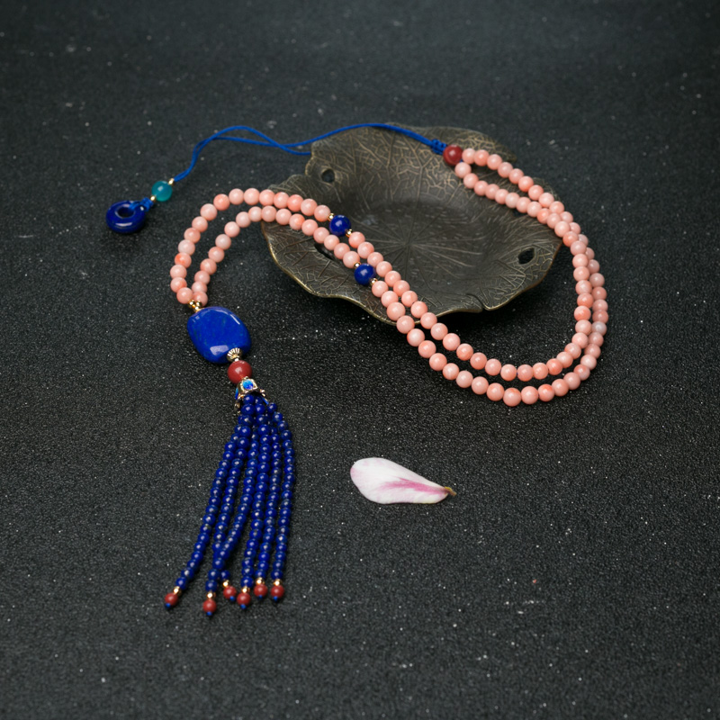 深水珊瑚毛衣链-红掌柜