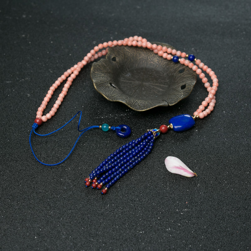 珊瑚毛衣链-红掌柜