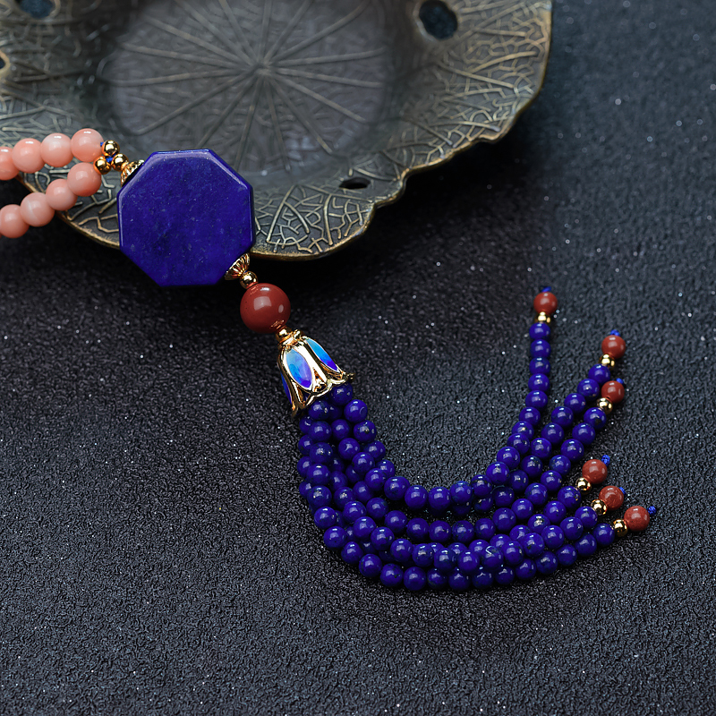 台湾天然珊瑚项链-红掌柜