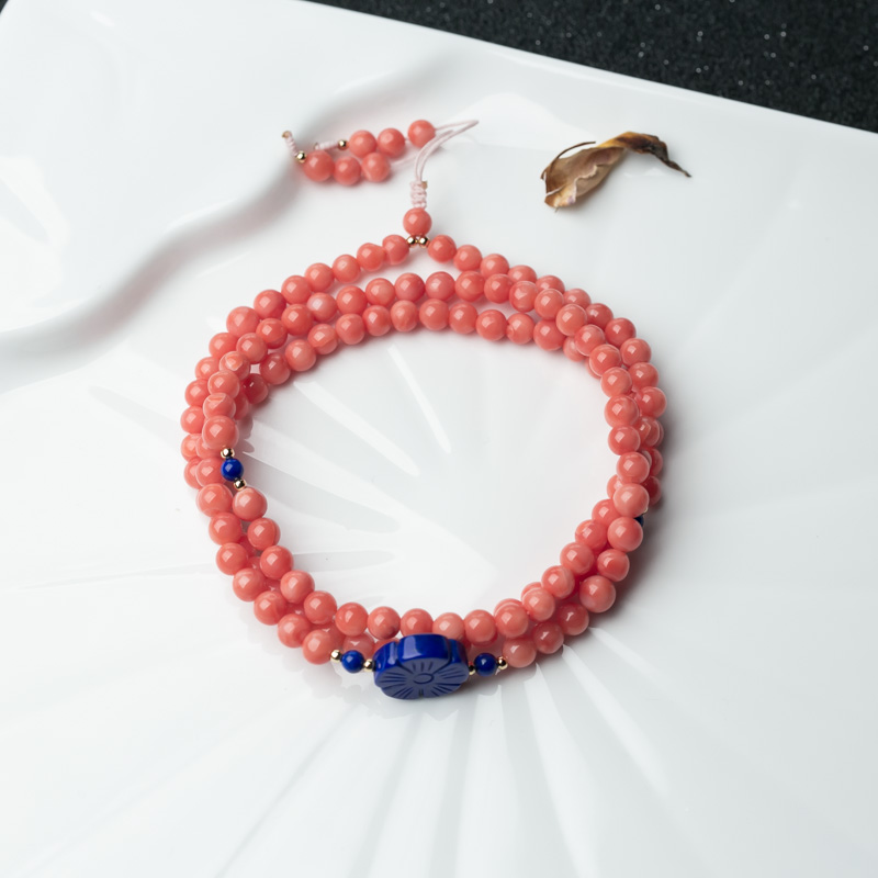 4.8mm深水珊瑚项链-红掌柜