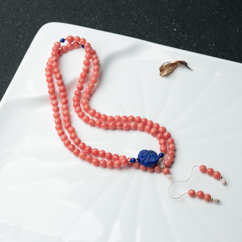 深水珊瑚项链-红掌柜