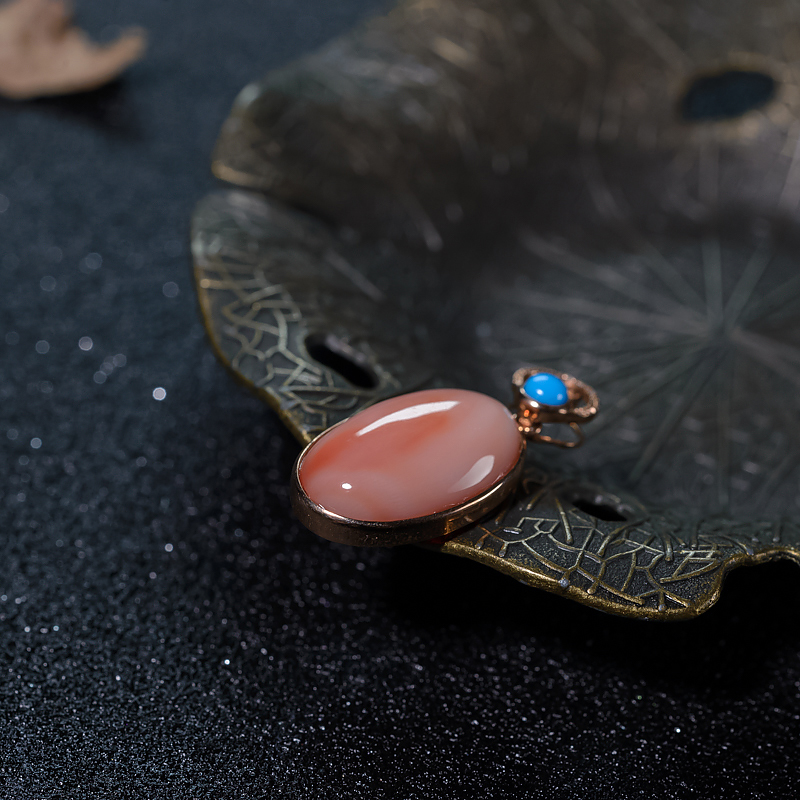 天然MISU珊瑚吊坠-红掌柜