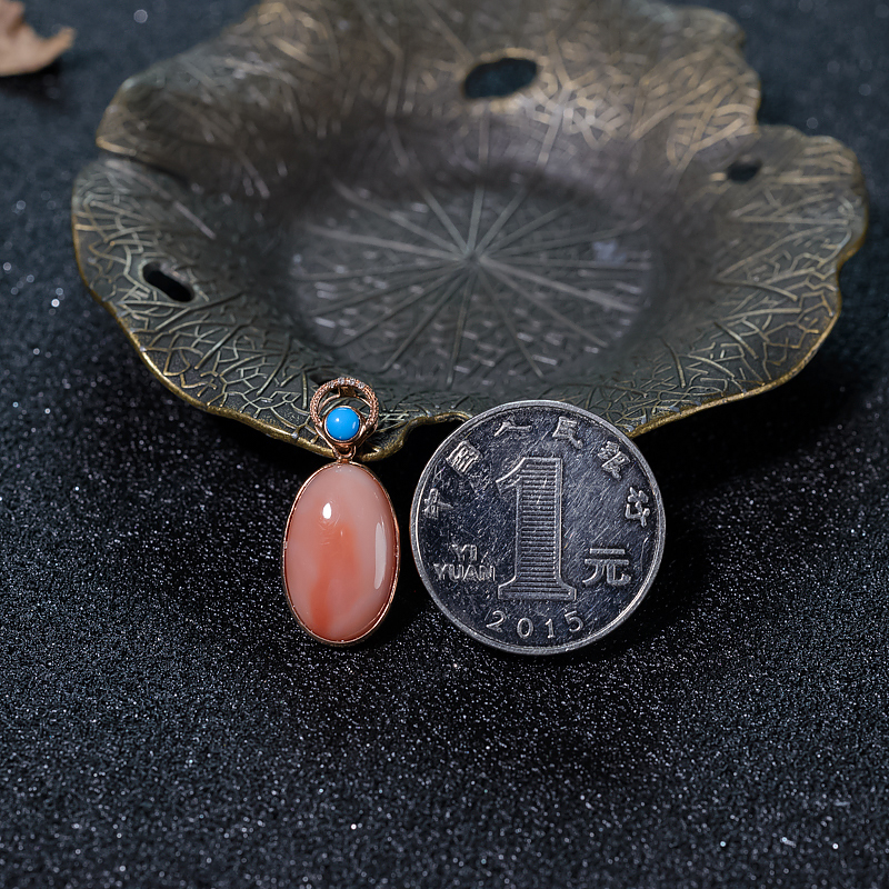 MISU珊瑚吊坠-红掌柜