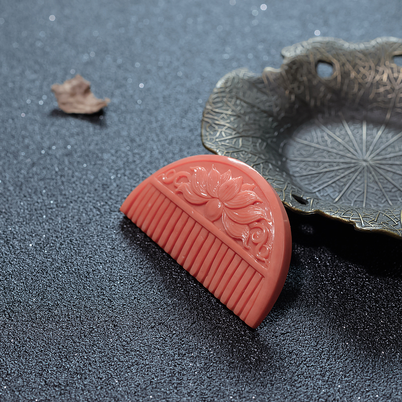 天然MOMO珊瑚梳子-红掌柜