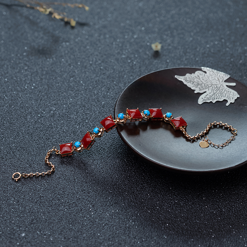 阿卡牛血红珊瑚手链-红掌柜