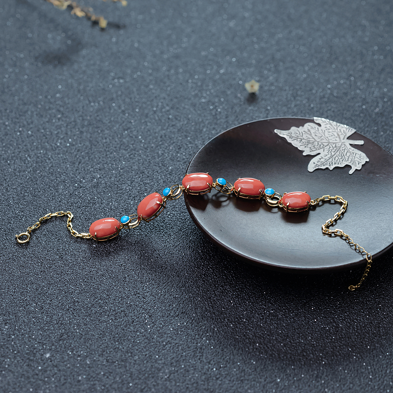 MOMO珊瑚手链-红掌柜