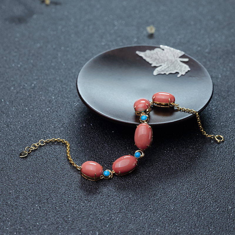 18KMOMO珊瑚手链-红掌柜