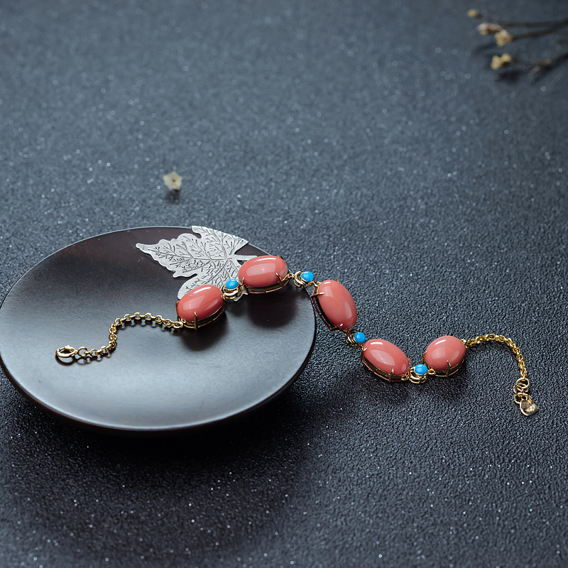 18K珊瑚手链-红掌柜