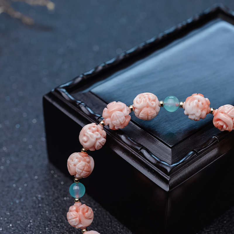 深水珊瑚手串-红掌柜