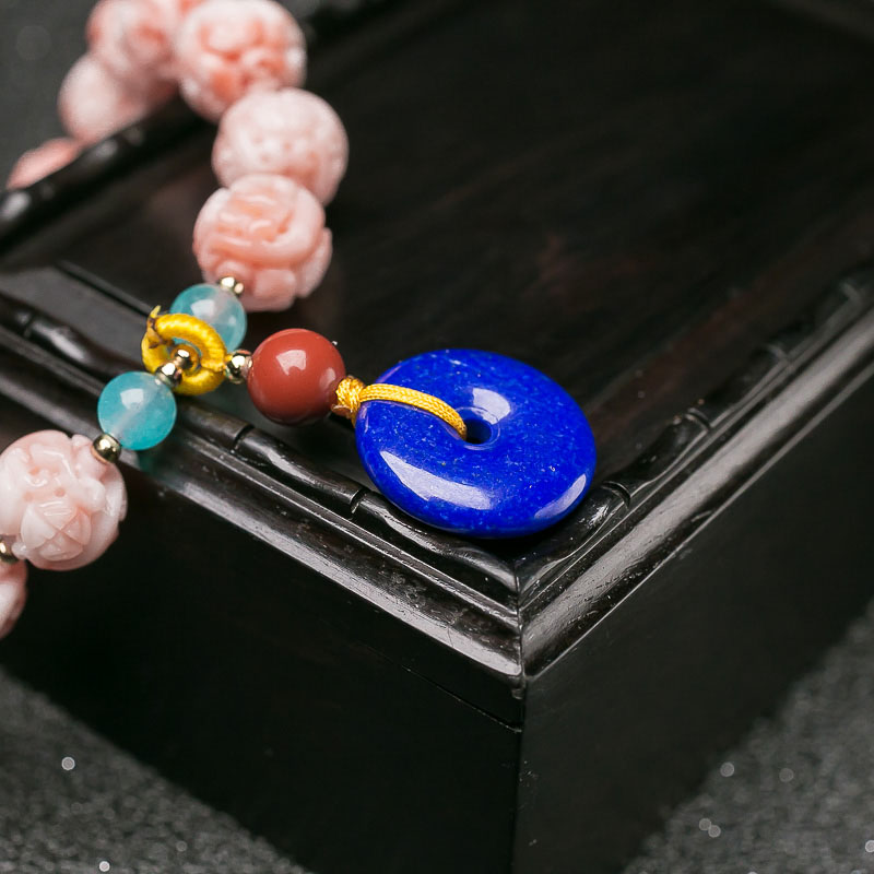 深水珊瑚龙珠手串-红掌柜