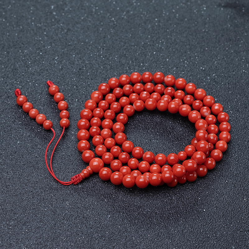 阿卡珊瑚佛珠-红掌柜
