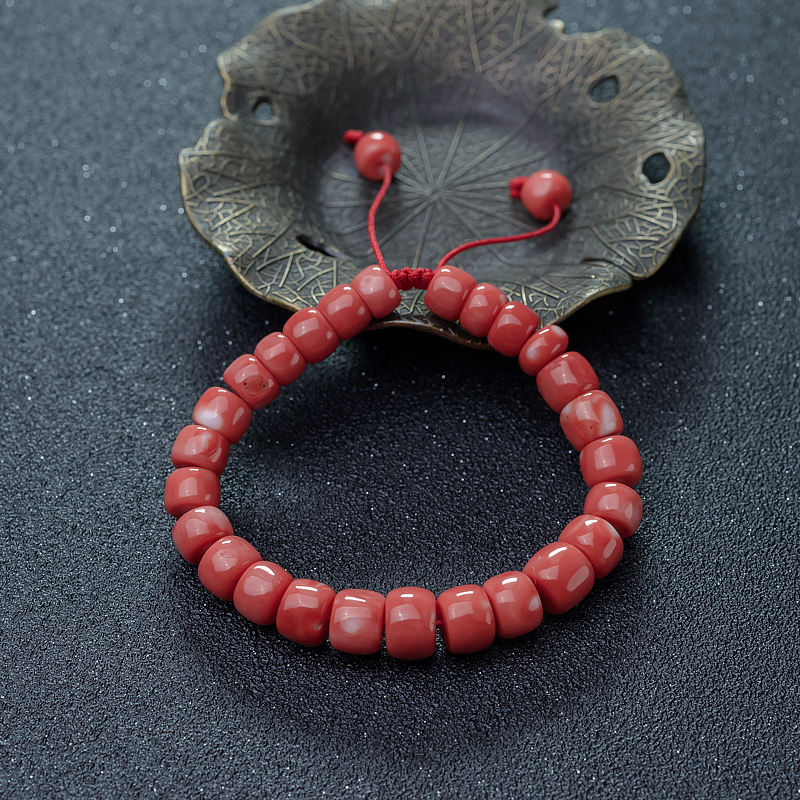 珊瑚桶珠手串-红掌柜