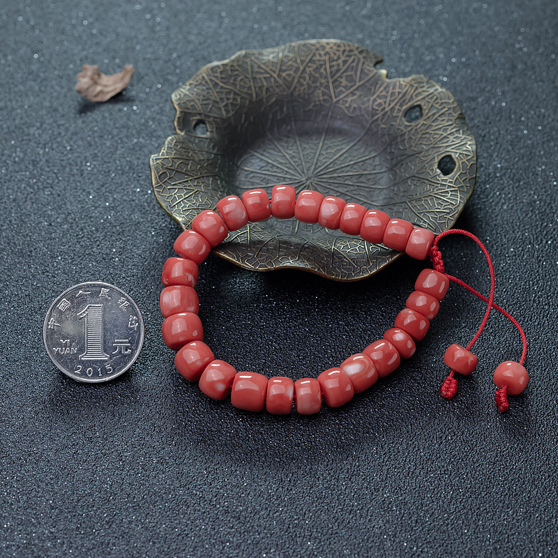珊瑚桶珠手串-红掌柜