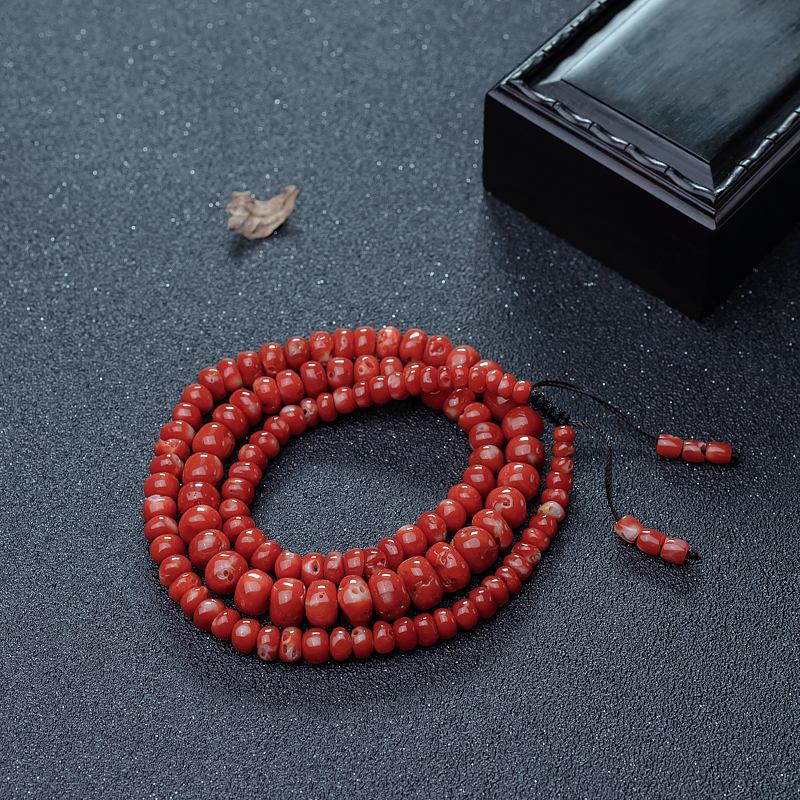 日本珊瑚鼓珠塔链-红掌柜