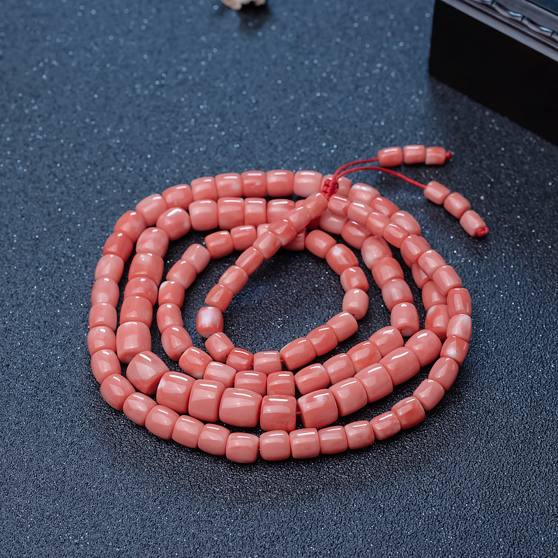 天然MOMO珊瑚塔链-红掌柜