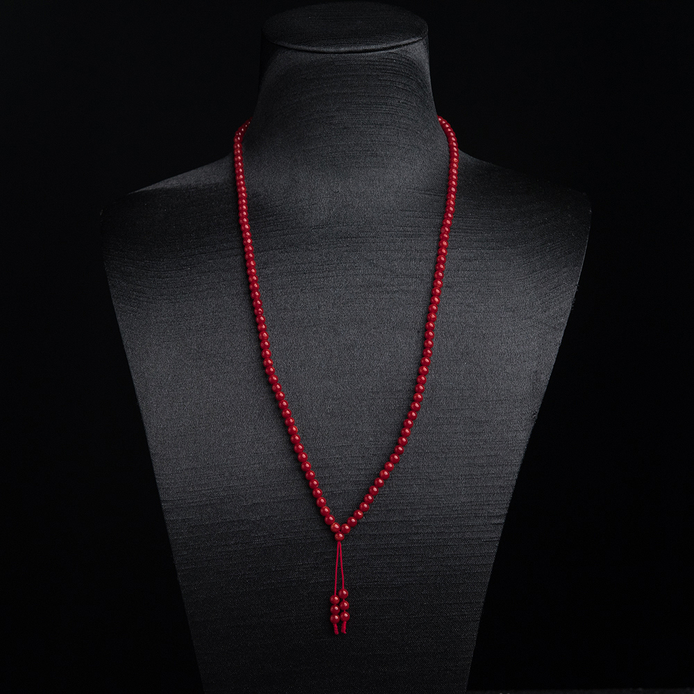 3.5mm沙丁正红珊瑚长链-红掌柜