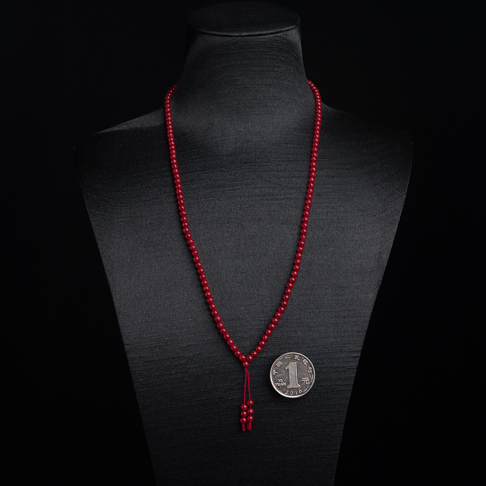 天然沙丁正红珊瑚长链-红掌柜