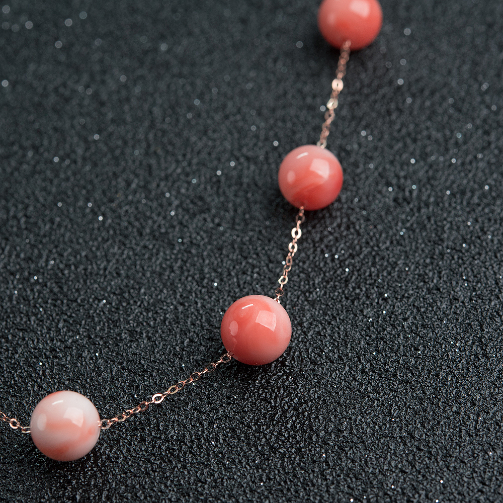 天然红珊瑚手链-红掌柜