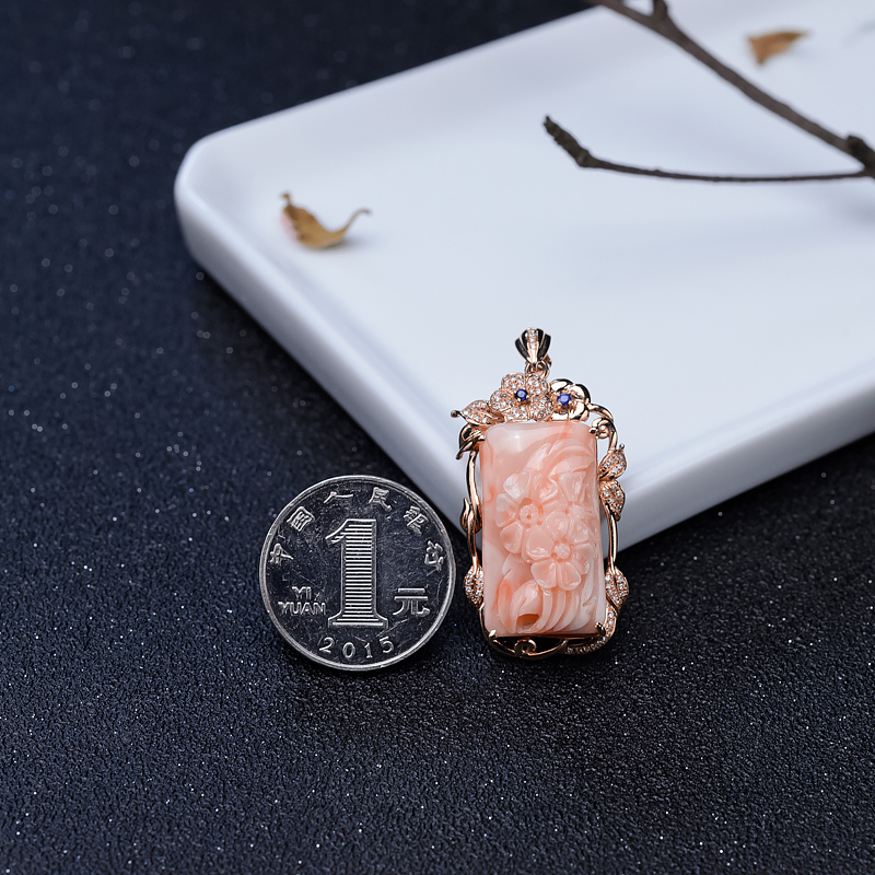 深水珊瑚吊坠-红掌柜