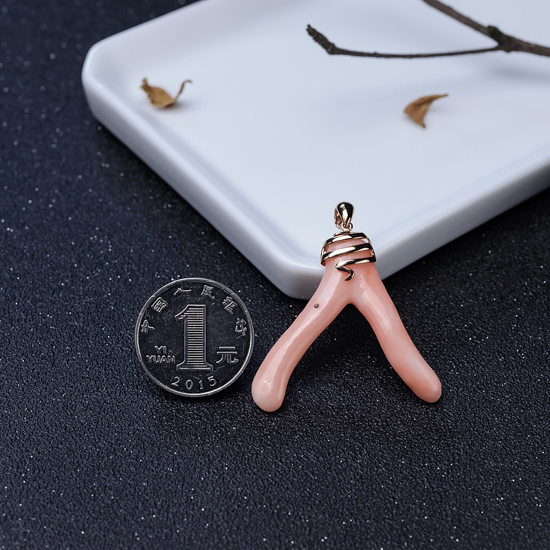 台湾MISU珊瑚吊坠-红掌柜