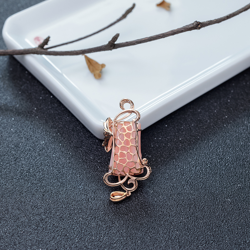 MISU红珊瑚雕花吊坠-红掌柜