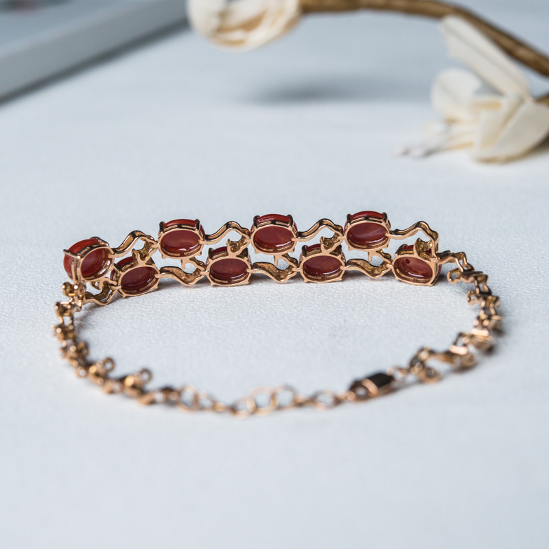 阿卡珊瑚手链-红掌柜