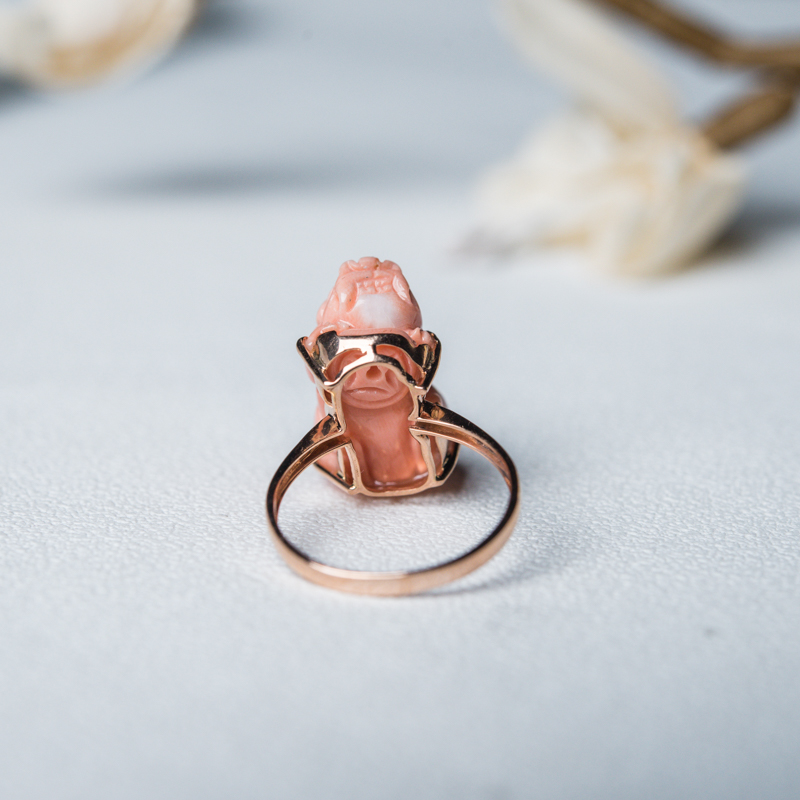 深水珊瑚貔貅戒指-红掌柜