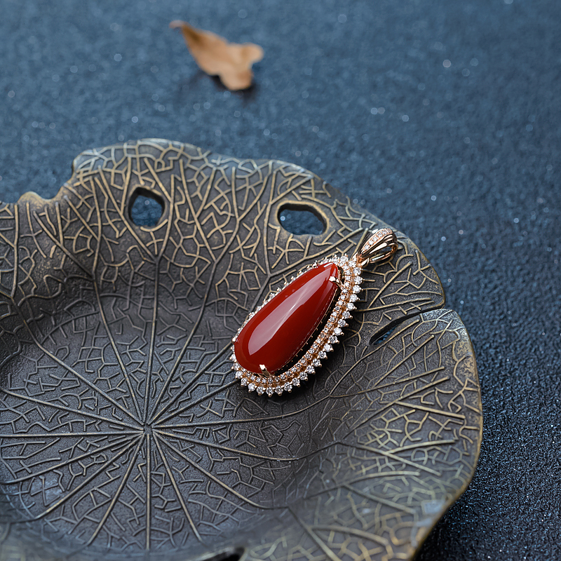 阿卡珊瑚吊坠-红掌柜