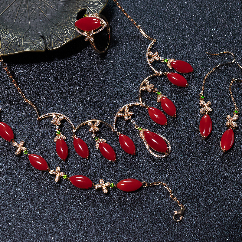 18K阿卡珊瑚手链-红掌柜