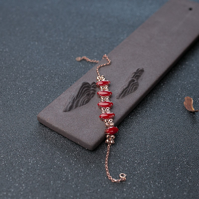 18K珊瑚手链-红掌柜