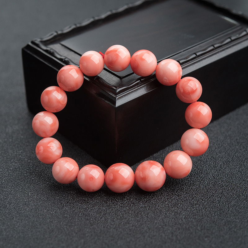 深水珊瑚单圈手串-红掌柜