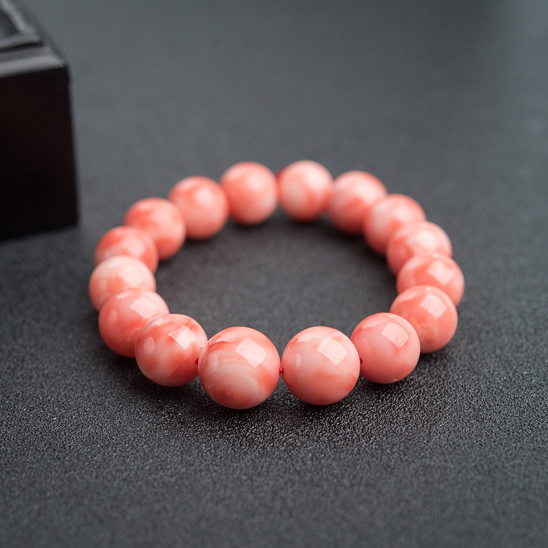 天然珊瑚单圈手串-红掌柜